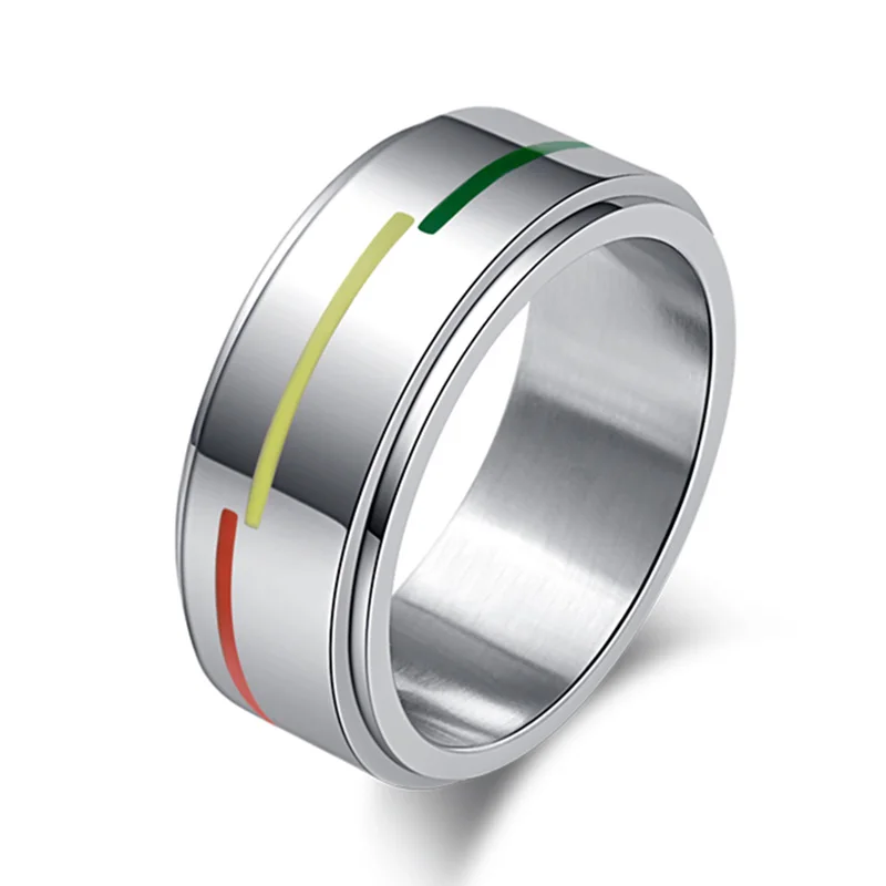 Buy Rainbow LGBT Ring for Men and Women Titanium