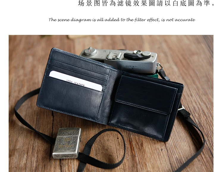 LANSPACE мужской кожаный бумажник ручной работы короткий кошелек брендовый высококачественный кошелек