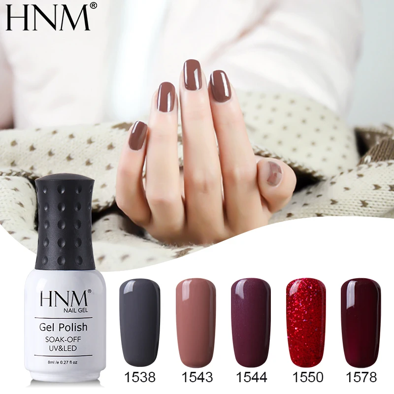 HNM УФ-гель для ногтей чистый 28 цветов отмачиваемый лаковый Гибридный лак гель для ногтей эмалированный, разукрашенный геллак 8 мл Праймер, Базовое покрытие