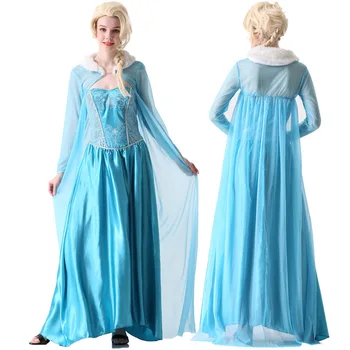 

Women Dress Anime Cosplay for Snow White Alice in Frozen Wonderland Costume Adult Vestidos Hairpiece in Halloween Carnival Party