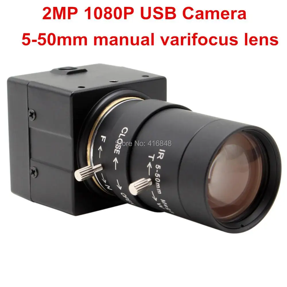  1/3" CMOS AR0330 H.264 USB camera 1080P 5-50mm varifocal lens surveillance camera cctv aluminum shell box 38*38*32mm mini size 