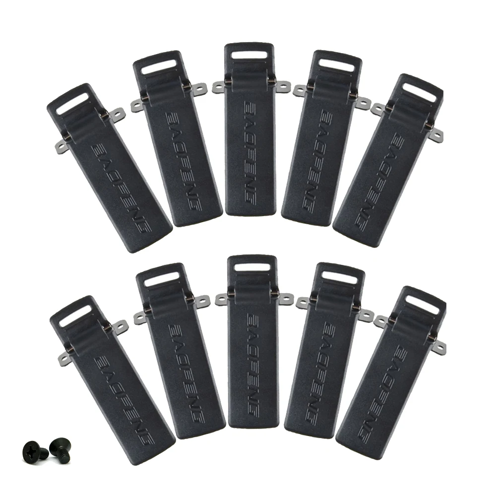 

10pcs Baofeng radios UV-5R Belt Clip for BAOFENG UV-5R UV-5RA UV-5RB UV-5RC TYT TH-F8 Ham Radio Walkie Talkie Accessories