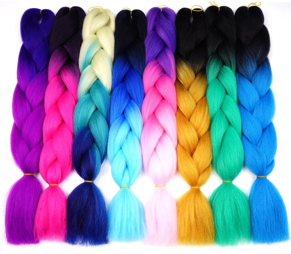 

Beyond Beauty Ombre Jumbo Synthetic Braiding Hair Crochet Hair Extensions Jumbo Braids Hairstyles