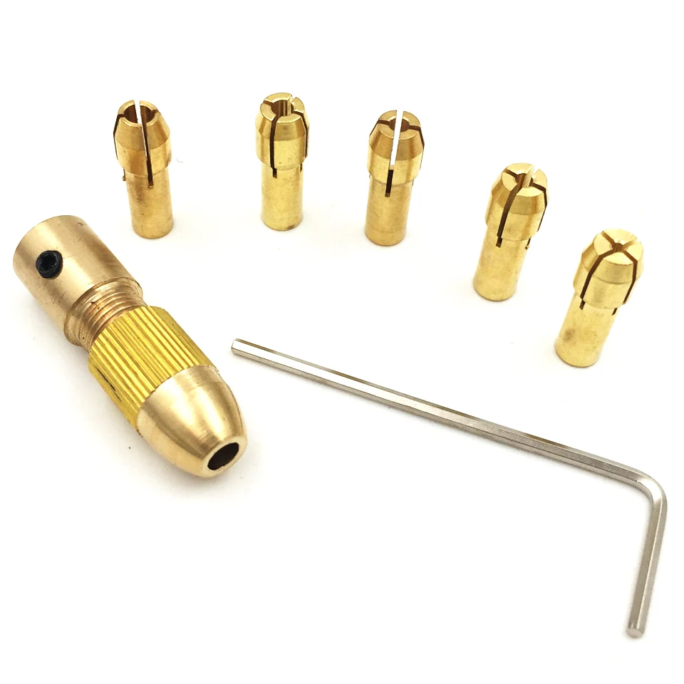 Mini Electric Drill Bit Brass Collet Micro Twist Drill Chuck Tools