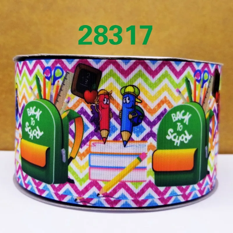 50 ярдов мультфильм напечатанный grosgrain ленты 28445