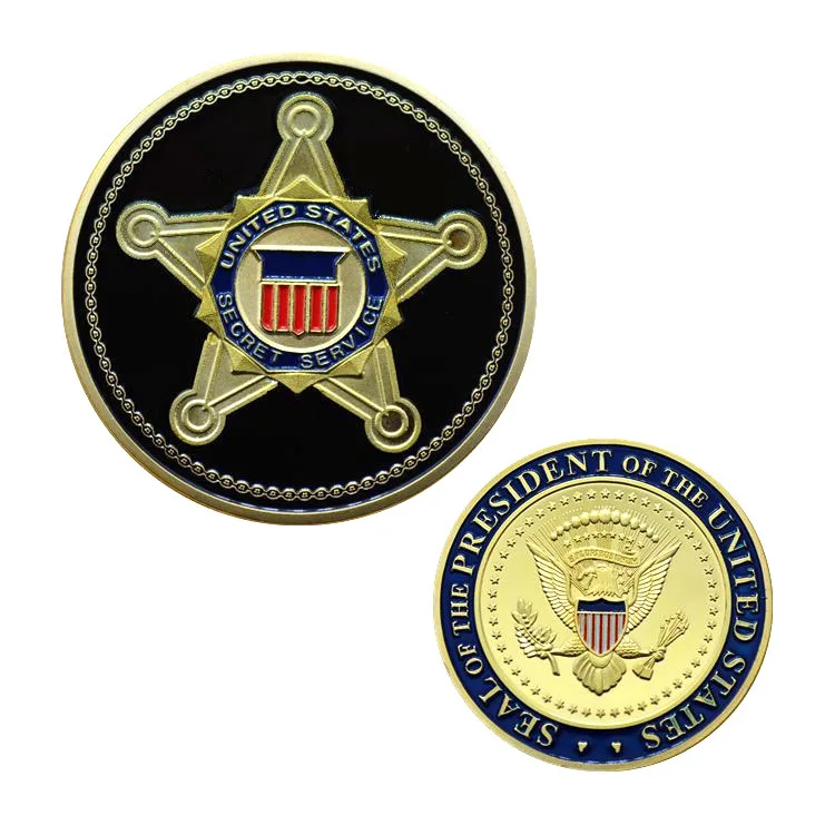

Collectible Coin United States Secret Service Saint Michael Commemorative Challenge Coin Art Gift