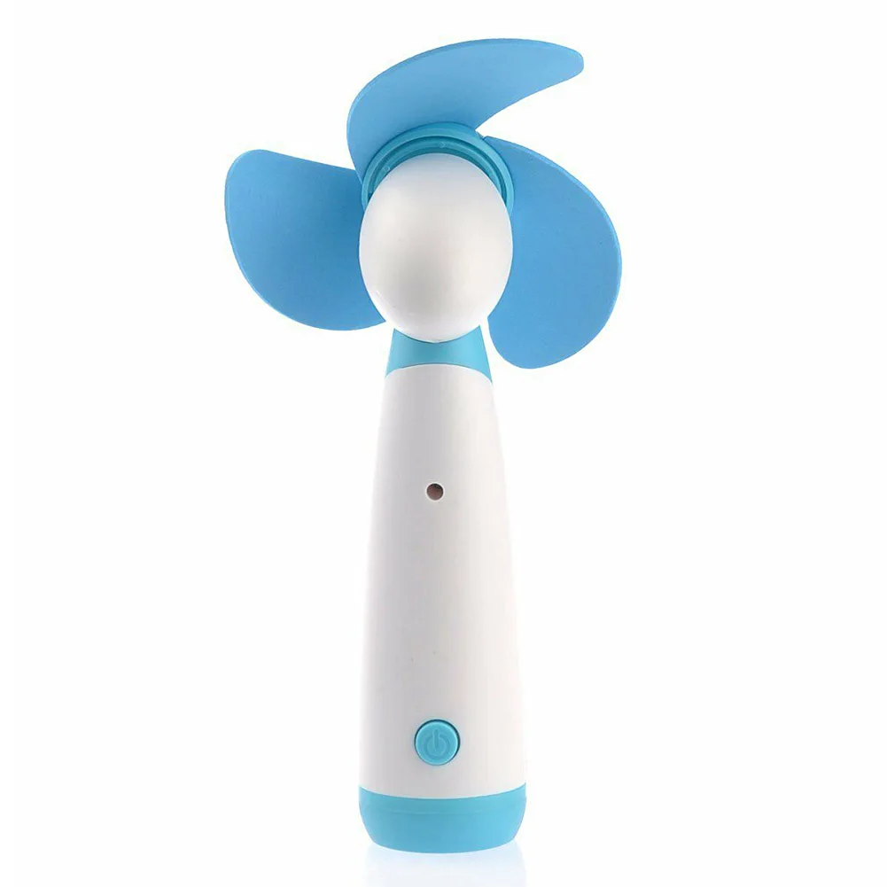 Портативный мини-вентилятор, супер бесшумный вентилятор для охлаждения, милый бесшумный мини-вентилятор для детей, летний подарок - Цвет: Синий