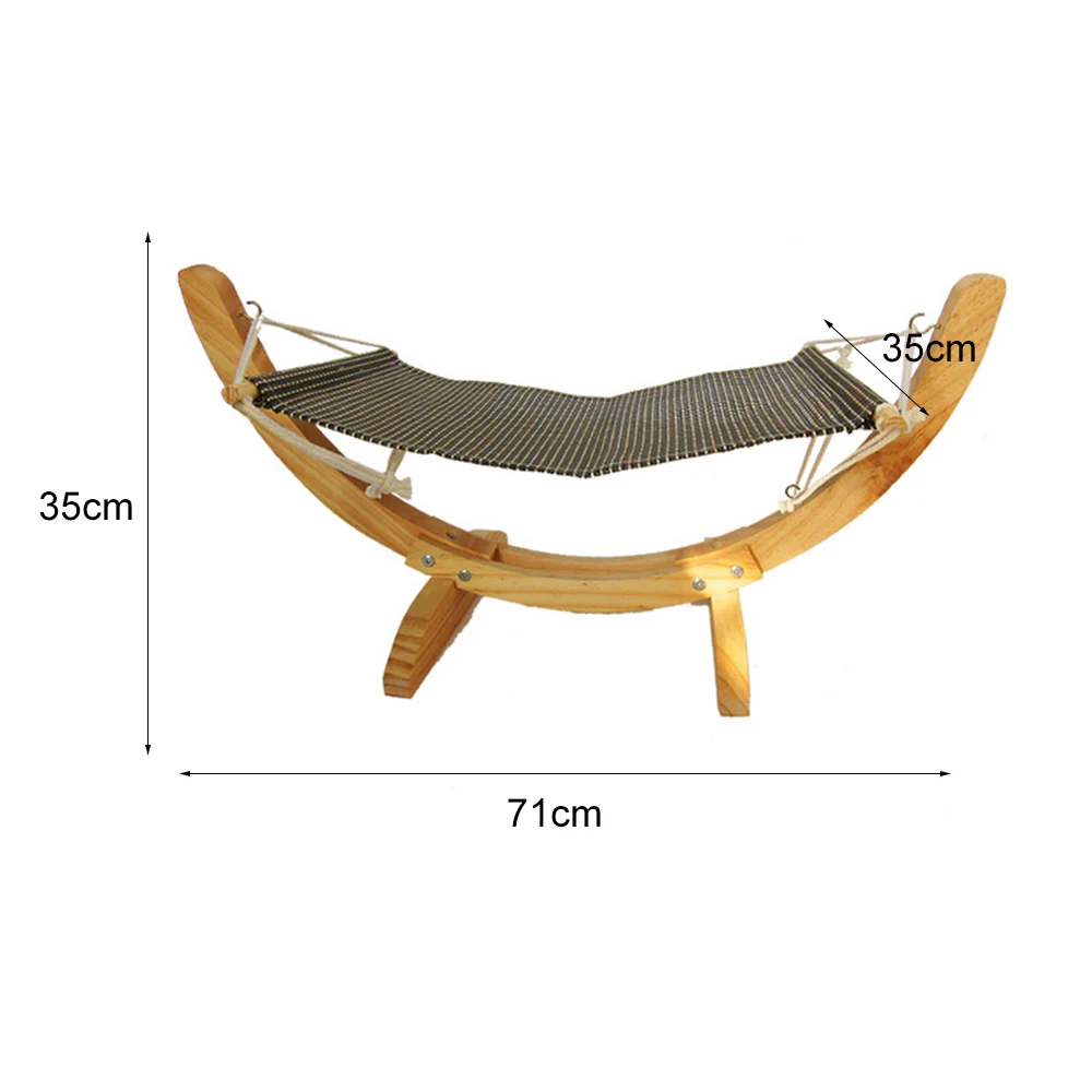  Warm Winter Cat Bed Soft Pet Cats Hammock Puppy Kitten Hanging Beds Mat With Durable Wood Frame For