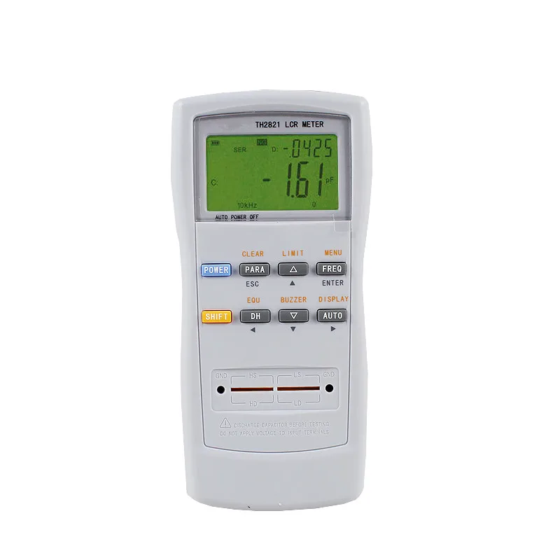 

High Sensitive Digital Protable Handheld Electric Bridge LCR Meter TH2821 Frequency 100Hz 120Hz 1kHz 0.3% Basic Accuracy Tester