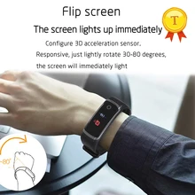 USB зарядное устройство фитнес-браслет Цветной флип-экран водонепроницаемый Пульс смарт-браслет шагомер с функцией напоминания Smartband pk miband 3