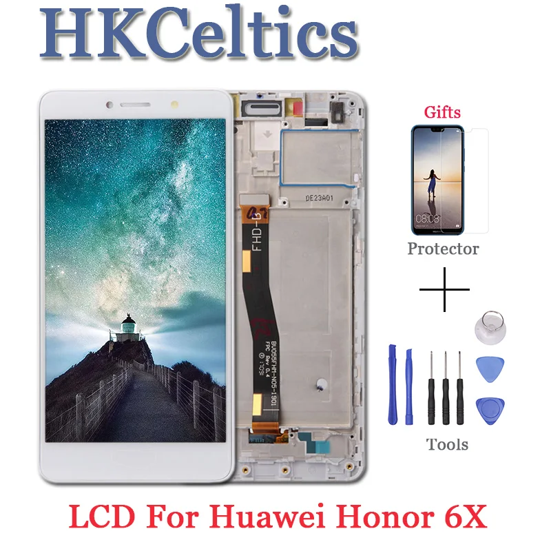 ЖК-дисплей для Huawei Честь 6X BLN-L24 BLN-AL10 BLN-L21 BLN-L22 и сенсорный экран дигитайзер сборки