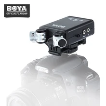 BOYA BY-SM80 Vídeo Estéreo Microfone Condensador com Brisa Two-Channel para Canon Nikon Sony DSLR Camera Camcorder Microfone