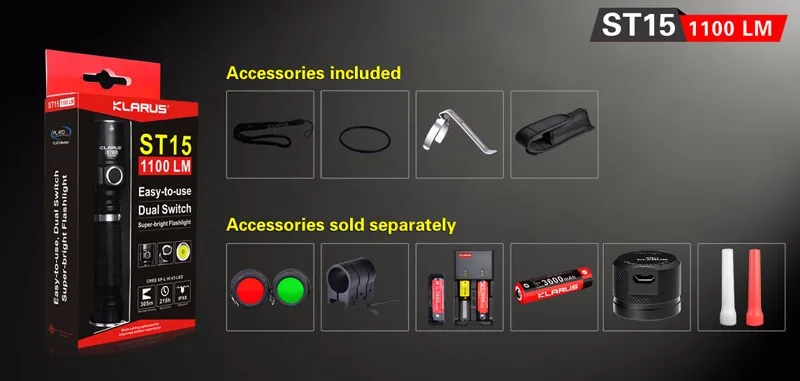 KLARUS ST15 super bright flashlight (21)