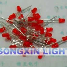 100 шт F3 3 мм красный круглый супер яркий светодиодный светильник светодиодный рассеянный
