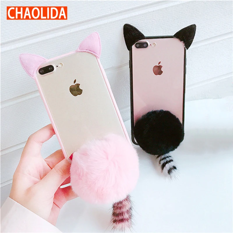 

CHAOLIDA Fancy Cat Cell Phone Cases for Apple Iphone 6 6s Plus 7 7plus 8 8plus X Animal Handphone Para Celular Anti Gravity