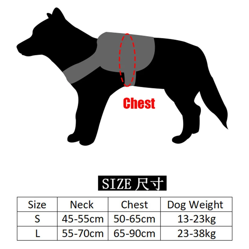 Большой и средний тренировочный жилет для собак, модульный толстый жгут для собак K9, рабочая охотничья жилетка для собаки, уличная защитная одежда