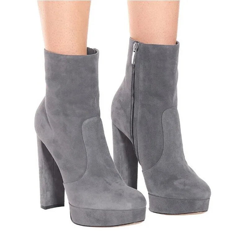 2018-Newest-Sexy-Ultra-High-Heels-Shoes-Woman-Round-Toe-Zipper-Ankle-Boots-Thick-Heel-Platform (3)