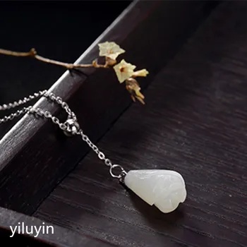 

KJJEAXCMY Fine jewelry S990, peony, peony flower, safety buckle, tassel, pure silver, antique national style sw