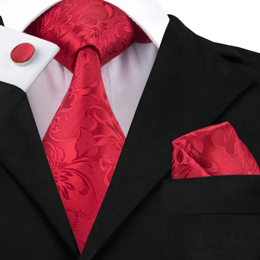 C 306 галстук ярко красный мужской галстук набор Цветочные жаккардовые шелковые галстуки для мужчин Бизнес Свадебная вечеринка 8,5 см классические корбаты|silk tie|business silk tieties for men | АлиЭкспресс