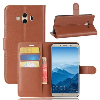 

Bookcover For Huawei Mate10 Luxury Leather wallet Cases for Huawei Mate10 Pro Cover heavy duty shockproof protect cover 100pcs