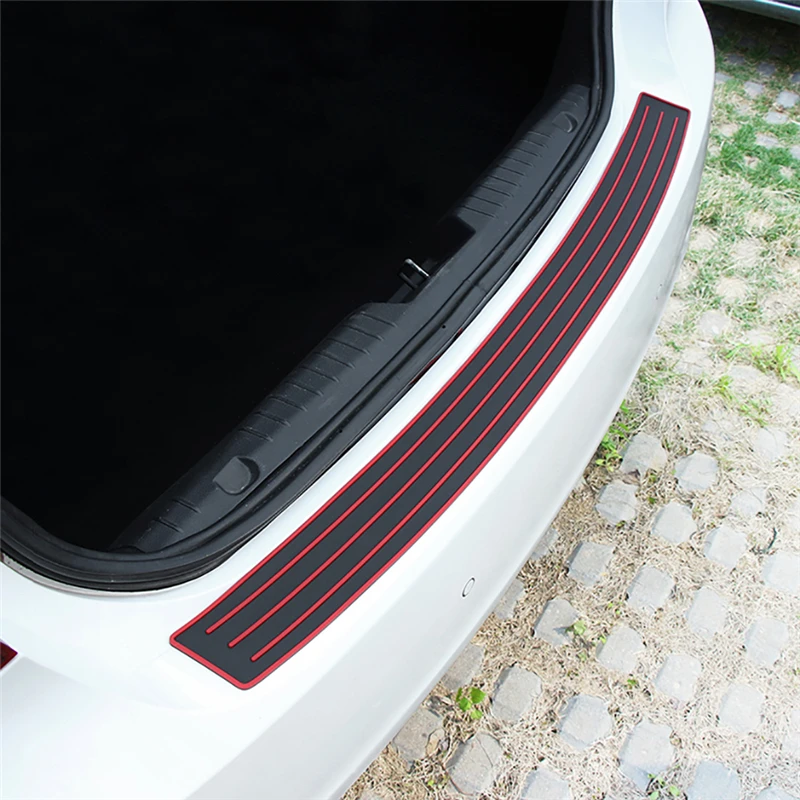 Car Rear Chrome Trim Insert Rear Trunk Chrome Sill Insert Compatible Tesla Model S 2012-2019