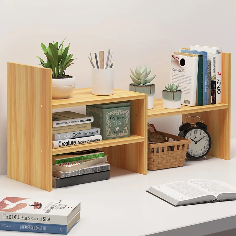 Современный творческий деревянный книжный шкаф, настольный органайзер для хранения, книжная полка, офисный стол, органайзер, мебель для книг