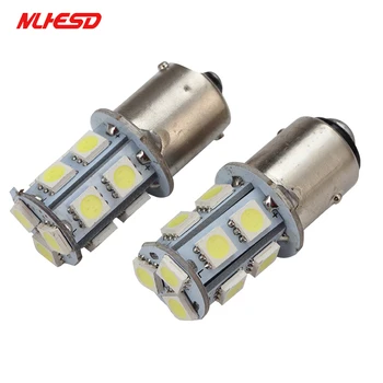 

100X 1156 BA15S 1157 BAY15D P21W BA15D 13Led 5050 Car Led Turn Parking Signal Lights Brake Tail Lamps Auto Rear Reverse DC 12V