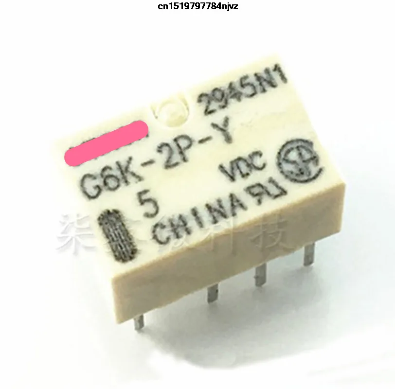

G6K-2P-Y-5 5VDC G6K-2P-Y-12 12VDC G6K-2P-Y-24 24VDC 1A 8Pin 10PCS