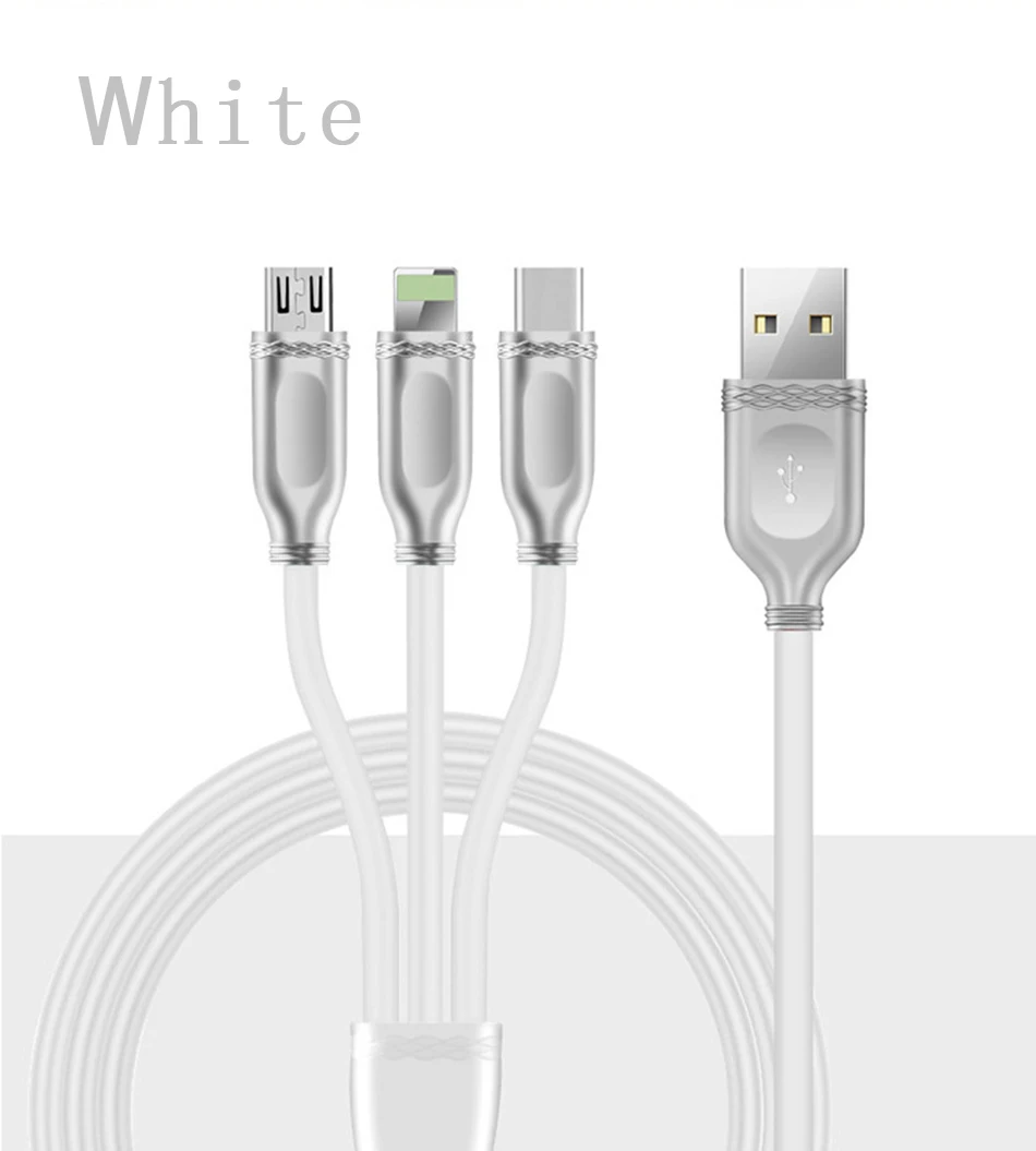 !ACCEZZ TPE Fast Charging Cable Micro USB Type C For Samsung Xiaomi 5 Lighting For iPhone X 7 8 6 Plus 3A USB Charger Cord Line (11)