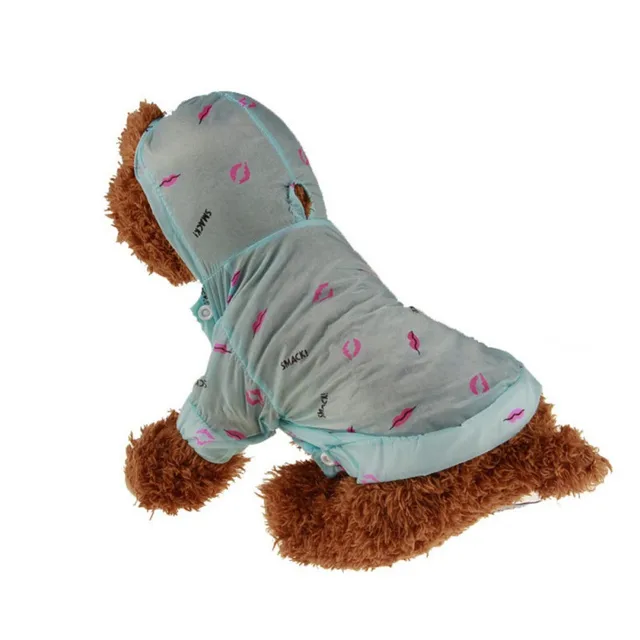 Sunscreen& Waterproof Dog Clothes Slim Hooded Clothes for Dogs Summer