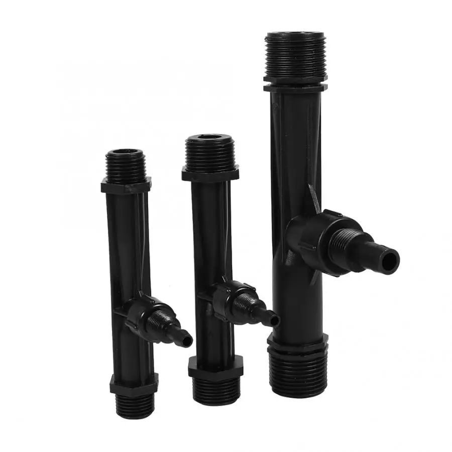 

1/2 3/4 1 Inch Irrigation Tube Fertilizer Mixer Injector Agriculture Tool Plastic Black lead pistol