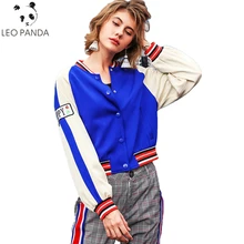 Новые весенние модные короткие женские куртки с длинными рукавами и вышивкой с отложным воротником однобортные свободные куртки C 204