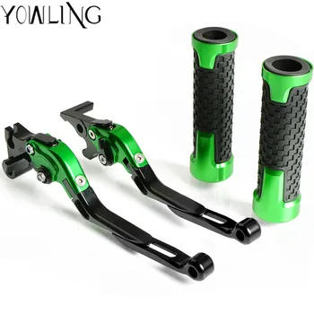 

7/8" Motorcycle Hand Grips Handle CNC Rubber Bar Gel Grip + Brake Clutch Lever for Kawasaki Z1000SX/NINJA 1000/Tourer 2011-2016