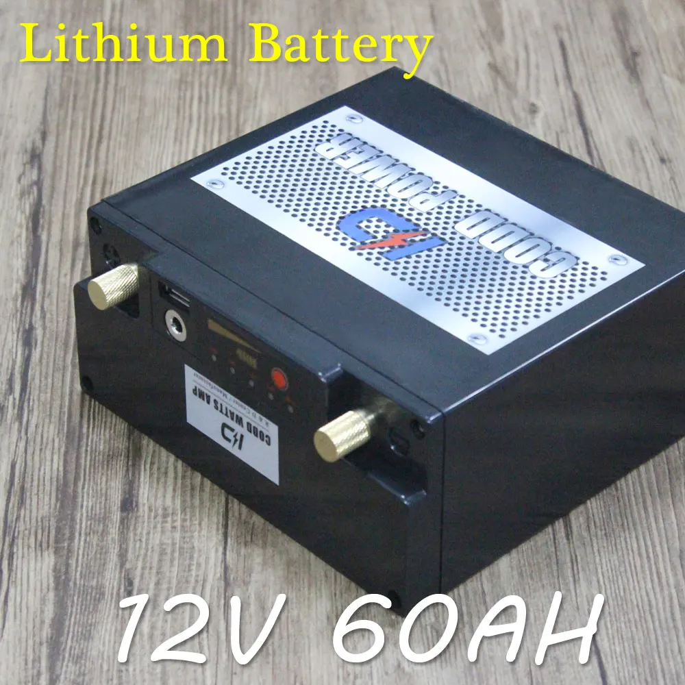 12v 60ah литий ионный аккумулятор с 5V USB портом 12 6 v lipo батарея|Батарея для