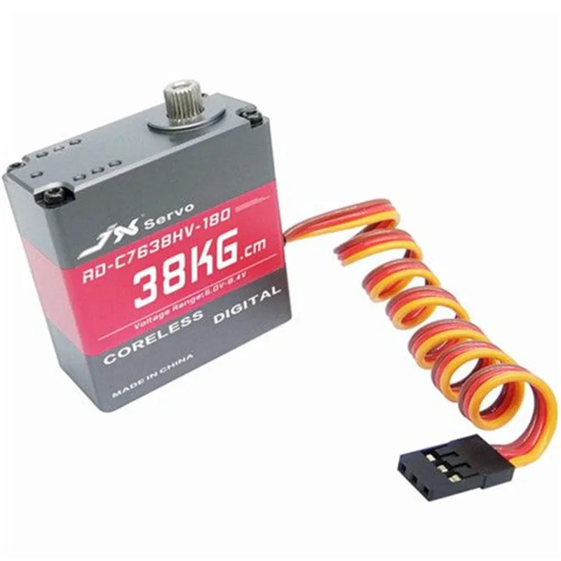 

High Quality RD-C7638HV-180 38kg.cm 180 degree coreless full CNC aluminium hulls and structure Robot servo