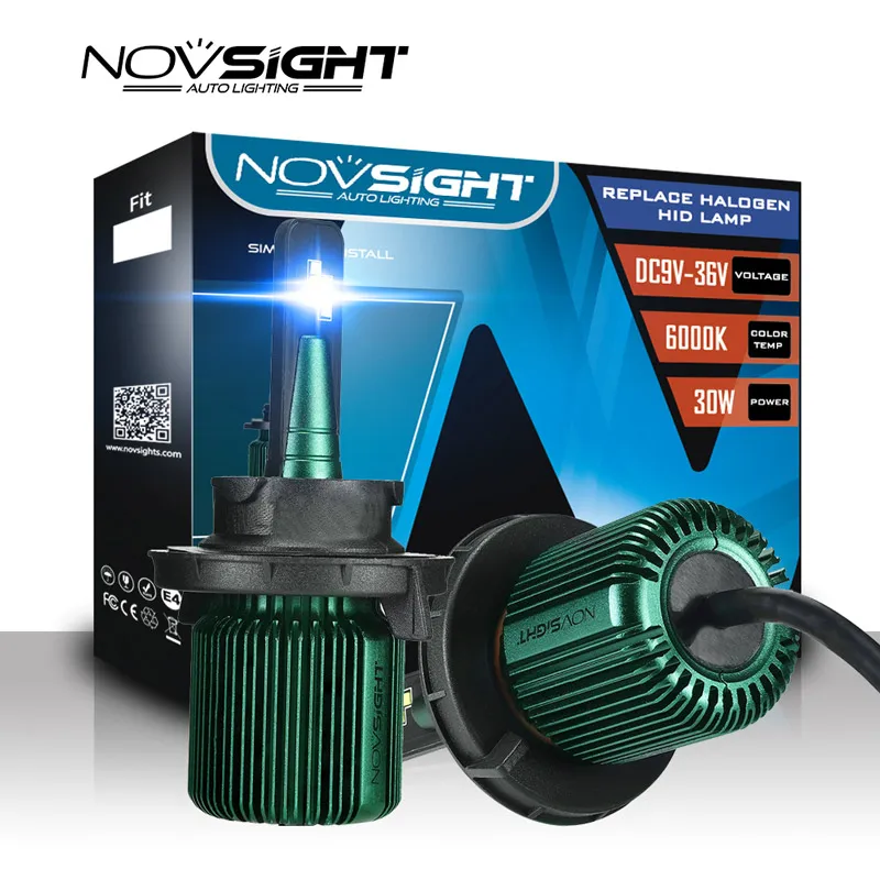 NOVSIGHT светодиодный мини лампы для фар 2 шт. 50 Вт 10000LM 6500K H4 H7 H11 9005 9006|Передние LED-фары