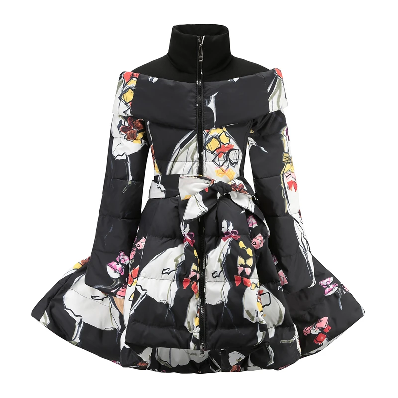 2018 New Russian Winter Jackets Girls Clothes 10 12 year