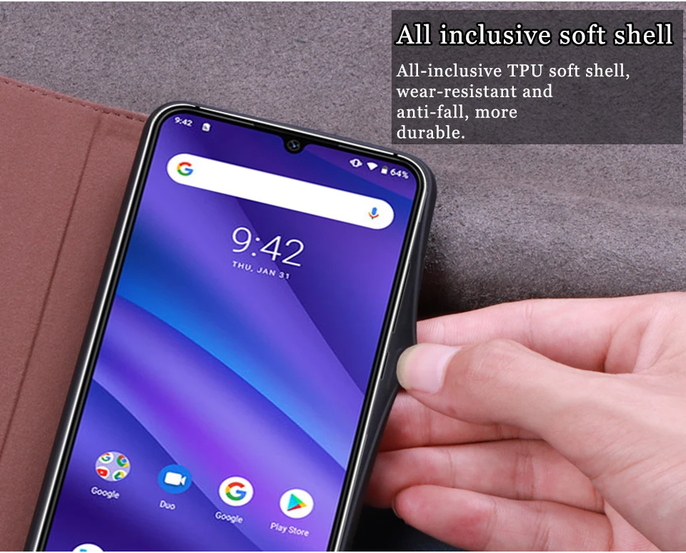 Чехол AIBOULLY для UMIDIGI A5 PRO, мягкий силиконовый чехол на заднюю панель, кожаный чехол, чехол для A5 Pro 6,3, жесткий чехол, чехол для телефона