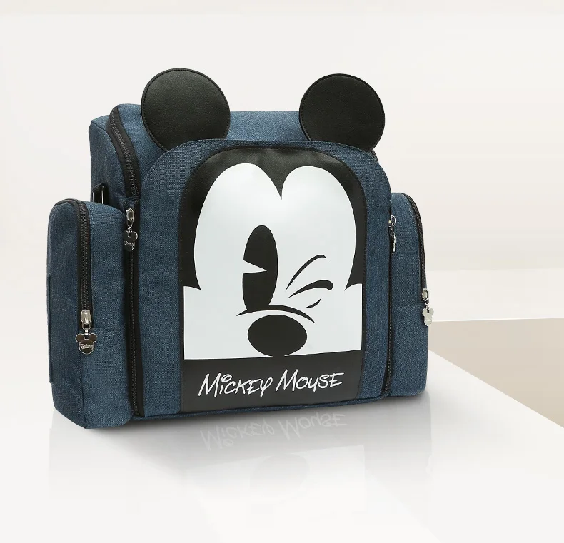 Disney Mummy Maternity Diaper Bag Large Nursing Travel Backpack Designer Sitting Stool Stroller Baby Bag Care Nappy Backpack