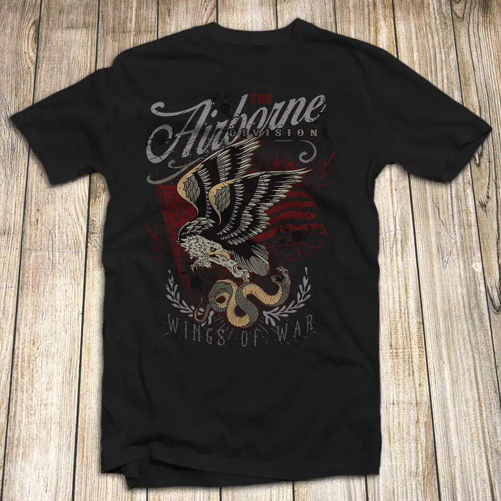 Airborne Division T Shirt 100 Cotton Usa Patriots Military Tee 2019 Hot Sale Super Fashion Summer Fashion Funny Print T Shirts T Shirts Aliexpress