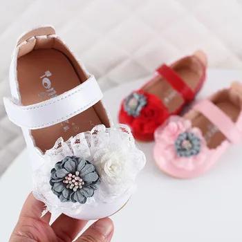 

2019 shoes for kids baby Princess Dance Soft Shoes Toddler Infant Kids Baby Girls Elegant Flower Single Princess Shoes Sandals