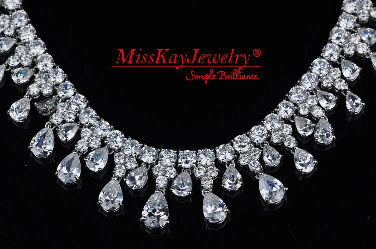 Exclusive Princess Pear Drop Cubic Zirconia Diamond Necklace Princess Pear Drop Cubic Zirconia Diamond Necklace Earrings Jewelry Set In Sets From Accessories On Aliexpress Alibaba Group