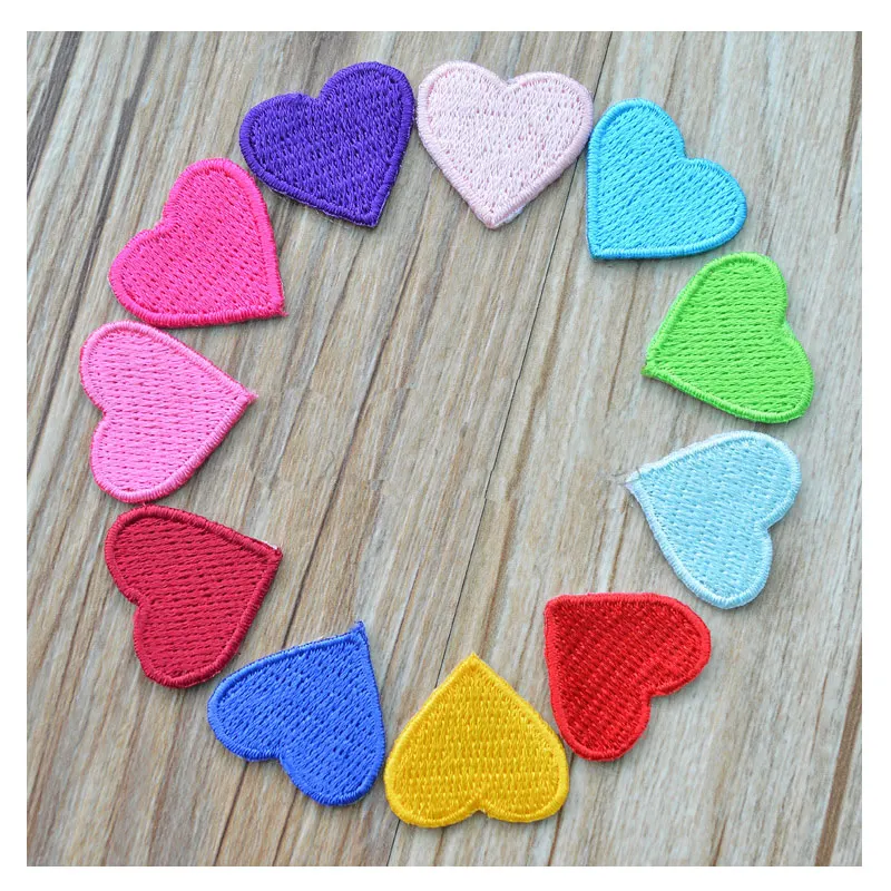 High Quality 1PC DIY Heart Shape patch embroidery patches heart