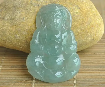 

An ancient stone yu guanyin pendant with a certificate/1