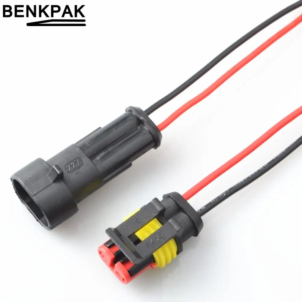Pin Sealed Electrical Set Car Cable Plug Terminals Waterproof Wire