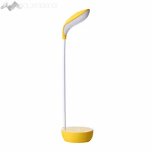 Последняя новинка; модные милые эластичные гибкие Перезаряжаемые Светодиодный Настольные лампы для защиты глаз лампа для чтения освещение лимонный регулируемая настольная лампа