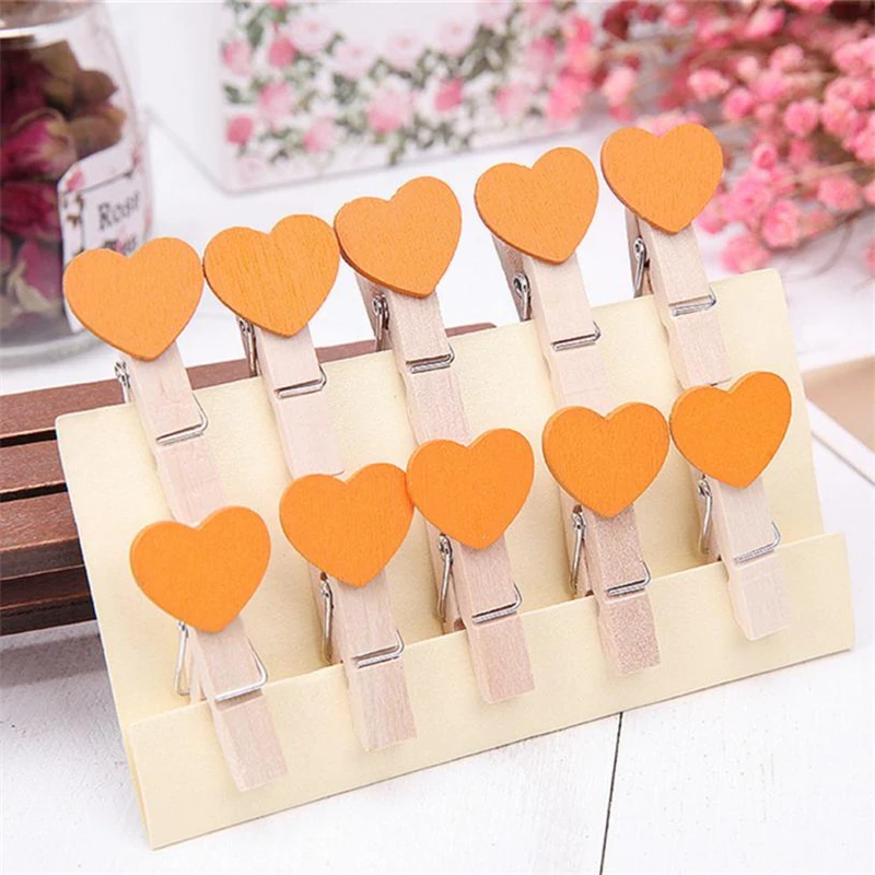 2018 new fashion Mini 10 Pcs Clips Wall Deco DIY Creative Frame With Colored Clothespins beautiful art decorate  04