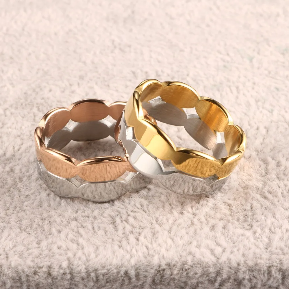 MSX для мужчин кольца 3 цвета нержавеющая сталь кольцо для классический стиль ювелирные изделия для украшения свадебный подарок Multi разме