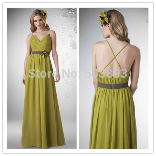 chartreuse bridesmaid dress