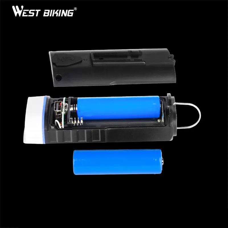 Cheap WEST BIKING Cycling Light Waterproof Multi-function XPG R5 Front Light USB Charging Lamp Bike Headlight Power Bank Bicycle Light 5